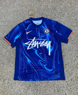 Stüssy x Chelsea 2024/25 — Shirt Blauw